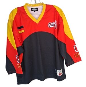 Sloeboy Germany Jersey 2024 Olympics Hockey Style Jersey Mens S Red/Black/Gold